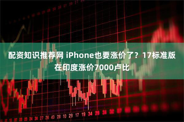 配资知识推荐网 iPhone也要涨价了?17标准版在印度涨价7000卢比